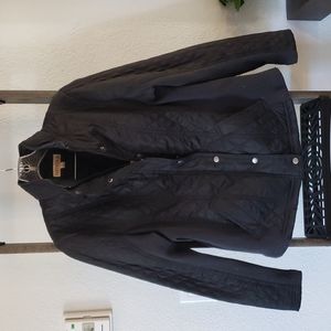 Merona Black Quilted Jacket